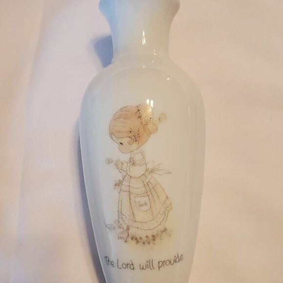 Vintage 1985 Precious Moments White Bud Vase BUNDLE - Picture 4 of 6